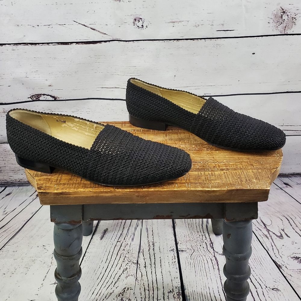 TALBOTS Black Loafers Size 8.5 Medium